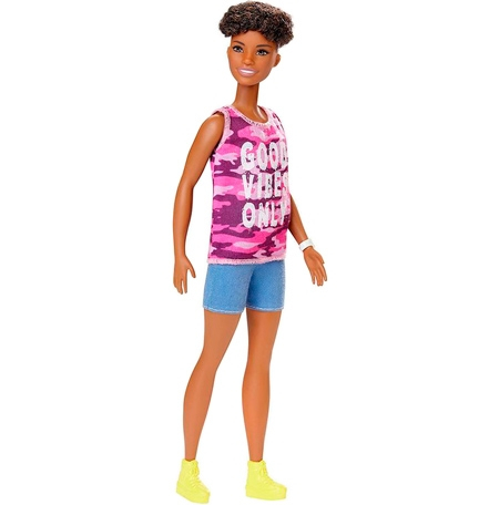 Barbie Fashionistas Originaldocka med lockar