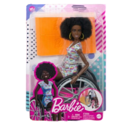 Barbie Fashionistas Rullstol Svart Docka