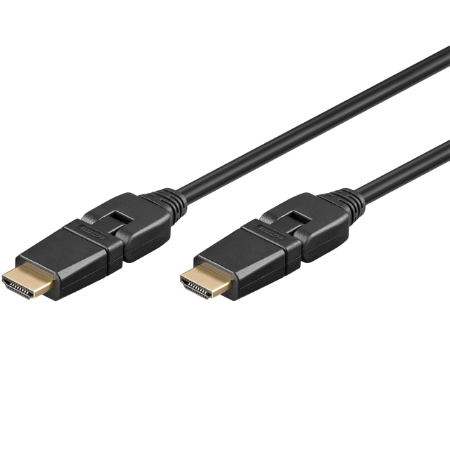 Goobay High Speed 360° HDMI med Ethernet - 2 m