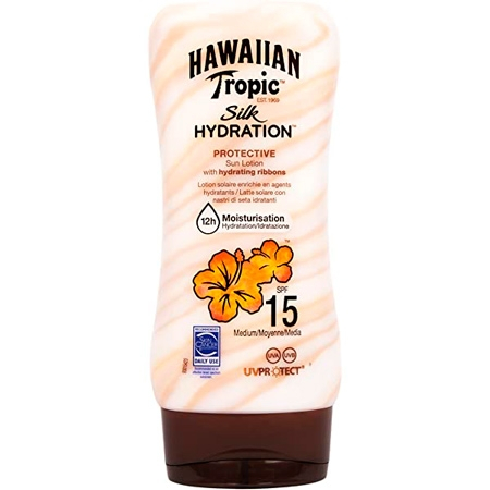 Hawaiian Tropic Silk Hydration Solskyddsmedel SPF15 - 180ml