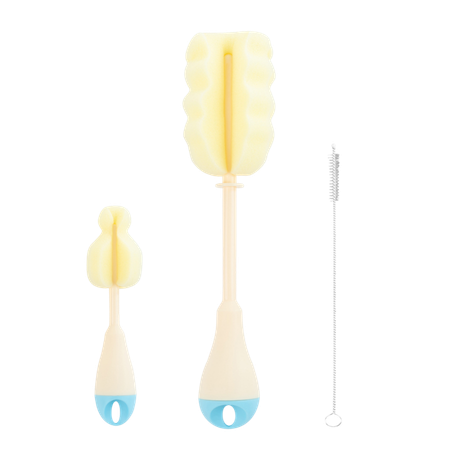 Kikka Boo Bottle Cleaning Blue Brush Set – 3 st