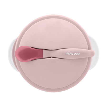 Kikka Boo Suction Bowl With Heat Sensing Spoon – Rosa