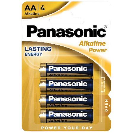 Panasonic Alkaline 4xAA-batterier