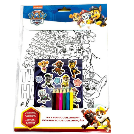 Paw Patrol färgläggningsset