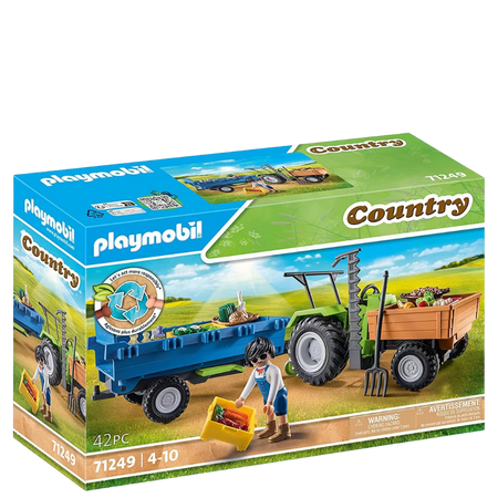 Playmobil Country Skördetraktor med Släp