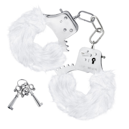 Temptasia Manschetter i plyschpäls - Vit