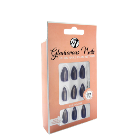 W7 Glamorous Nails Midnight Express - 24 st