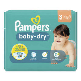 Pampers Baby Dry Blöjor Storlek 3 Midi 34 st (6-10kg)