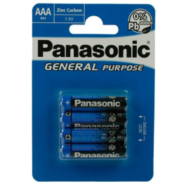 Panasonic R03 4xAAA-batterier