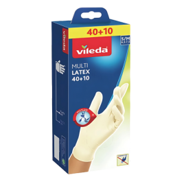 Vileda Multi Latex S/M Handskar för engångsbruk - 50 st