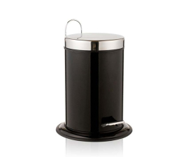 3 liters skandinavisk pedalhink för badrum - svart