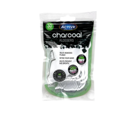 Beauty Formulas Tandtråd av träkol - 30 st