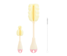 Kikka Boo Bottle Cleaning Pink Brush Set – 3 st