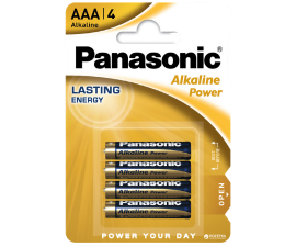 Panasonic Alkaline 4xAAA-batterier