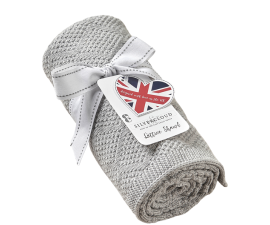 Silvercloud Lattice Stickad Sjal - 70x90 cm